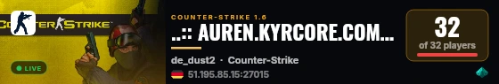 ..:: AUREN.KYRCORE.COM # REVIVE + SKINS ::.. live status badge