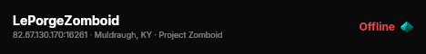 LePorgeZomboid live status badge