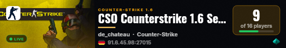CSO Counterstrike 1.6 Server - Old Man Only! live status badge
