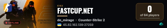 FASTCUP.NET live status badge