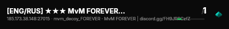 [ENG/RUS] ★★★ MvM FOREVER ★★★ live status badge