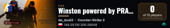 Winston powered by PRACC.COM live status badge