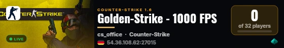 Golden-Strike - 1000 FPS live status badge