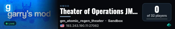 Theater of Operations JMod • LVS • PvPvE • Quests live status badge