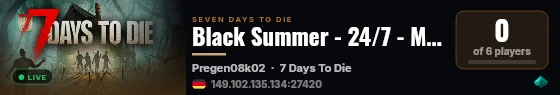 Black Summer - 24/7 - Medium Settings live status badge