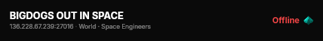 BIGDOGS OUT IN SPACE live status badge