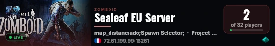 Sealeaf EU Server live status badge