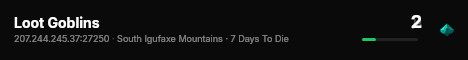 Loot Goblins live status badge