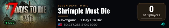 Shrimple Must Die live status badge