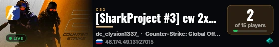 [SharkProject #3] cw 2x2,5x5 live status badge