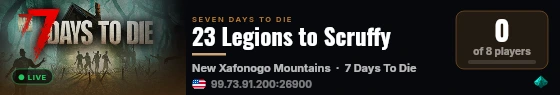 23 Legions to Scruffy live status badge