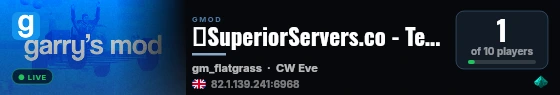 ★SuperiorServers.co - Testbed live status badge