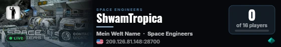 ShwamTropica live status badge