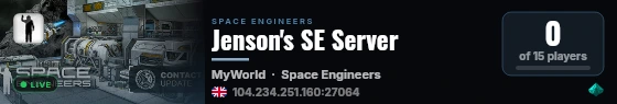 Jenson's SE Server live status badge