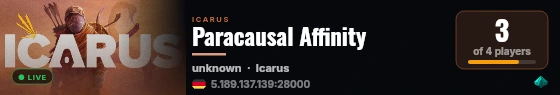 Paracausal Affinity live status badge