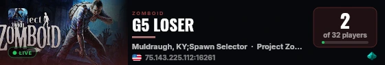 G5 LOSER live status badge