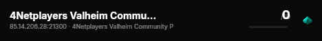 4Netplayers Valheim Community Party live status badge
