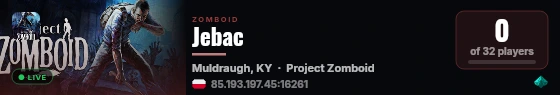 Jebac live status badge