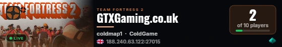 GTXGaming.co.uk live status badge