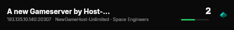 A new Gameserver by Host-Unlimited.de live status badge