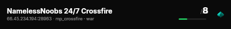 NamelessNoobs 24/7 Crossfire live status badge