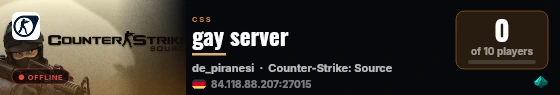 gay server live status badge