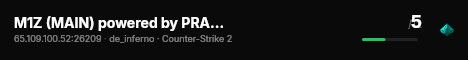M1Z (MAIN) powered by PRACC.COM live status badge