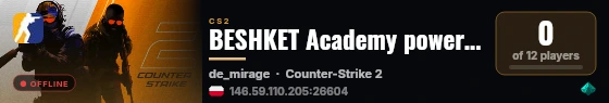 BESHKET Academy powered by PRACC.COM live status badge