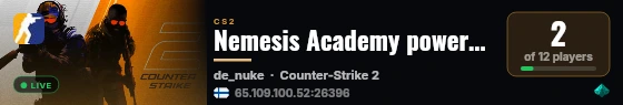 Nemesis Academy powered by PRACC.COM live status badge