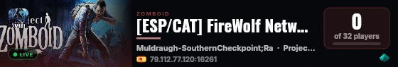 [ESP/CAT] FireWolf Network Survival live status badge