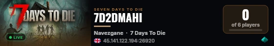 7D2DMAHI live status badge