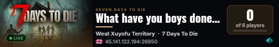 What have you boys done ?! live status badge