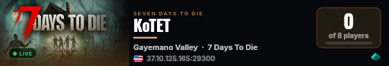KoTET live status badge