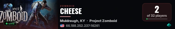 CHEESE live status badge
