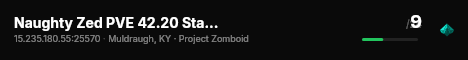 Naughty Zed PVE 42.20 Stable Vers. (Indo Server Fresh Wipe 31 J live status badge