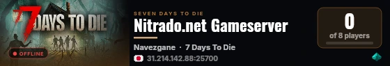 Nitrado.net Gameserver live status badge