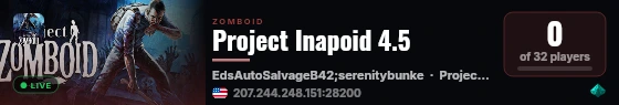 Project Inapoid 4.5 live status badge