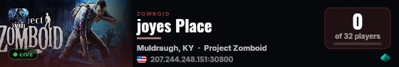 joyes Place live status badge