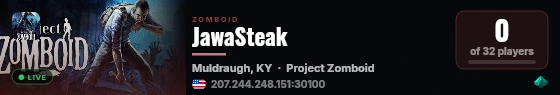 JawaSteak live status badge
