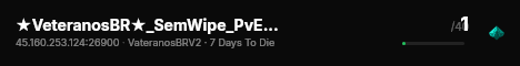 ★VeteranosBR★_SemWipe_PvE♦»Mod»ProjectZ★ live status badge