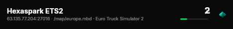 Hexaspark ETS2 live status badge