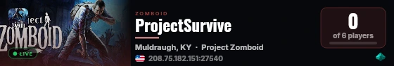 ProjectSurvive live status badge