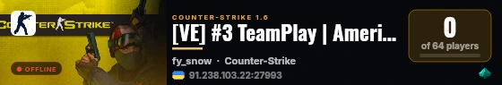 [VE] #3 TeamPlay | America .: Miami Beach :. live status badge