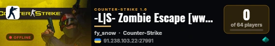 -L|S- Zombie Escape [www.LSgamerZ.net] [1000 FPS] live status badge