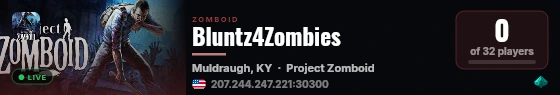 Bluntz4Zombies live status badge