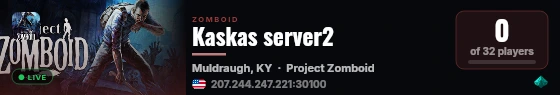 Kaskas server2 live status badge