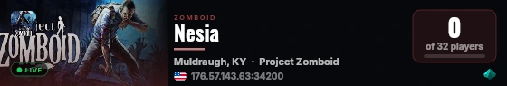 Nesia live status badge