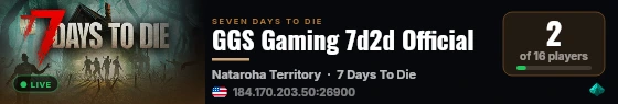 GGS Gaming 7d2d Official live status badge