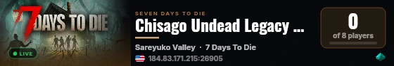 Chisago Undead Legacy 2.7v19Exp live status badge