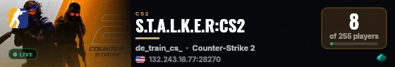 S.T.A.L.K.E.R:CS2 live status badge